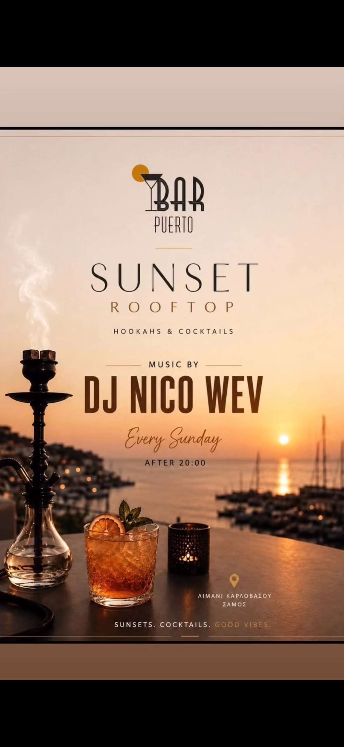 Sunset Rooftop with DJ Nico Wev - Bar Puerto